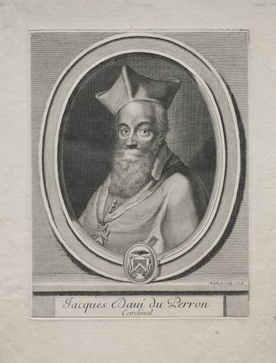 Kardynał Jacques Davey Duperron autorstwa Gérard Edelinck
