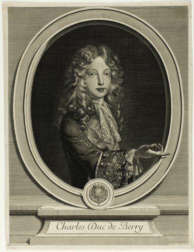 Charles Duc de Berry autorstwa Gérard Edelinck