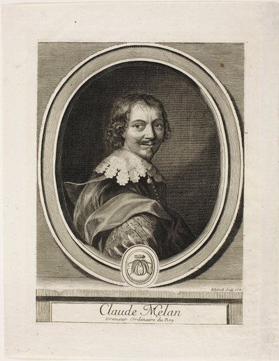 Claude Mellan autorstwa Gérard Edelinck