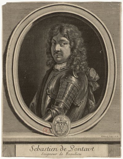 Edelinck - Sebastien de Pontaut Seigneur de Baulieu autorstwa Gérard Edelinck