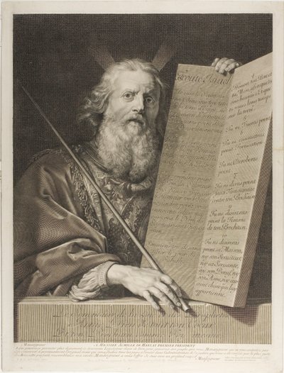 Mojżesz autorstwa Gérard Edelinck
