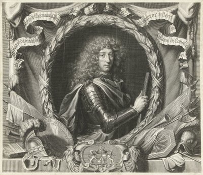 Portret Antoine-Armanda de Fradet de Saint-Aoust autorstwa Gérard Edelinck