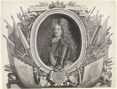 Portret Ludwika Aleksandra z Bourbon Louis Alexandre de Bourbon, hrabia Tuluzy autorstwa Gérard Edelinck
