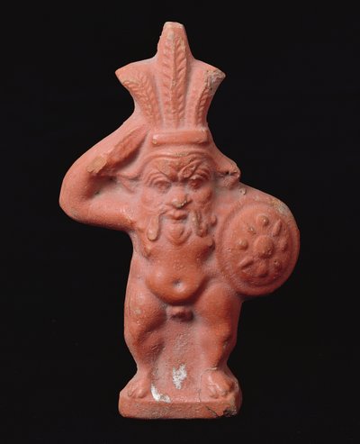 Statuetka egipskiego boga domowego Bes autorstwa Greco Roman
