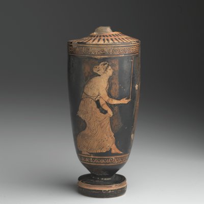 Poddasze Lekythos (ceramika szkliwiona poślizgowo) autorstwa Greek