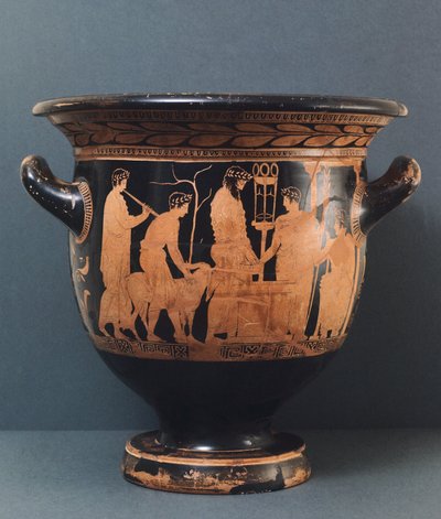 Wazon strychowy malarza Kleofona, V wiek p.n.e. (czerwona ceramika) autorstwa Greek