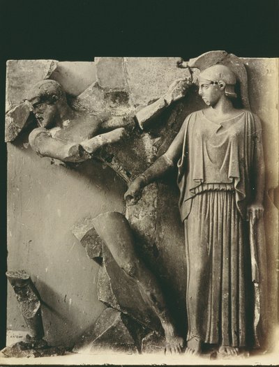 Prace Herkulesa, metopa ze świątyni Zeusa w Olimpii, ok. 470-457 pne (marmur) autorstwa Greek