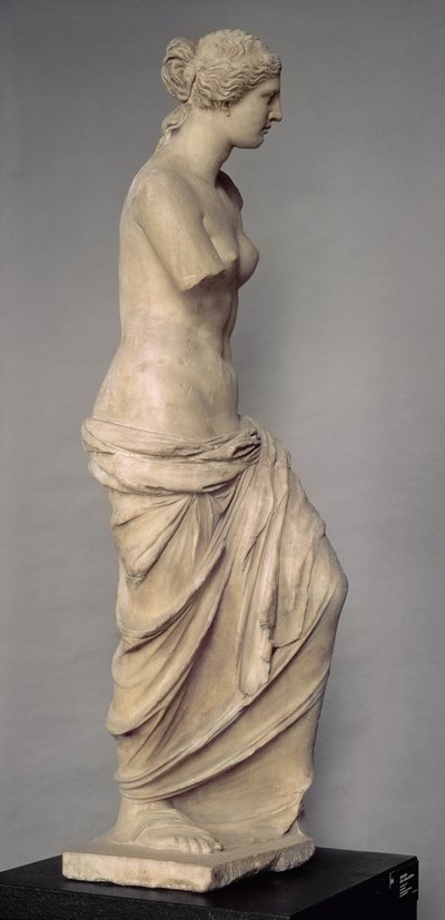 Venus de Milo, widok z boku, grecki, okres hellenistyczny, ok. 100-130 pne (marmur) (widok z przodu patrz 14152) autorstwa Greek