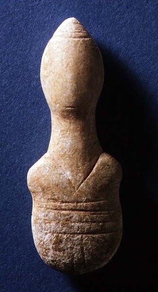 Figurka Cyklad, Naxos, ok. 3000-2000 pne (marmur) autorstwa Greek