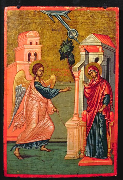 Zwiastowanie, ikona grecka, koniec XVII w. autorstwa Greek School
