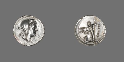 Drachma przedstawiająca nimfę amfitrytę, 216-203 pne autorstwa Greek School