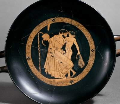 Kubek czerwonofigurowy (ceramiczny) autorstwa Greek School