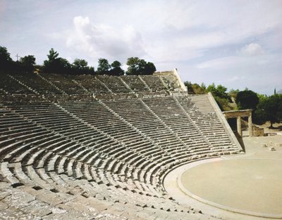 Widok teatru, ok.360 pne autorstwa Greek School