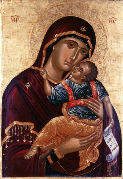 Matka Boża Czuła Dziewica Eleusa autorstwa Greek icon