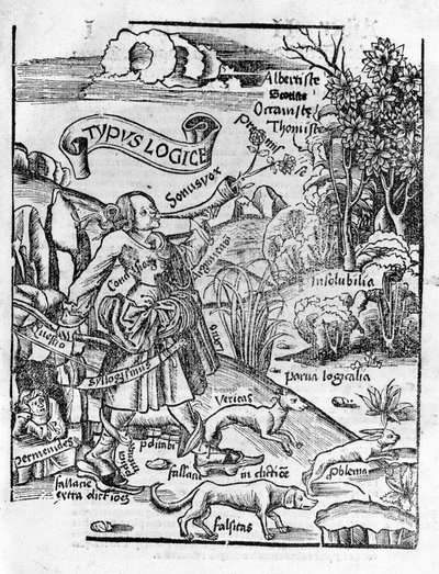 Liberal Arts: Logic - w „” Philosophical Daisy” Gregora Reischa (1467-1525). Bela autorstwa Gregor Reisch