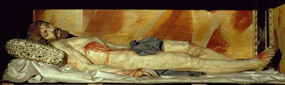 Martwy Chrystus (kamień polichromowany) autorstwa Gregorio Fernandez