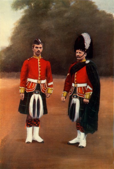 „Szeregowiec i kapral Gordon Highlanders”, 1900. autorstwa Gregory and Co