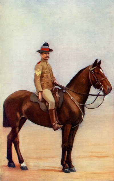 „Starszy sierżant ułanów Nowej Południowej Walii”, 1900. autorstwa Gregory and Co
