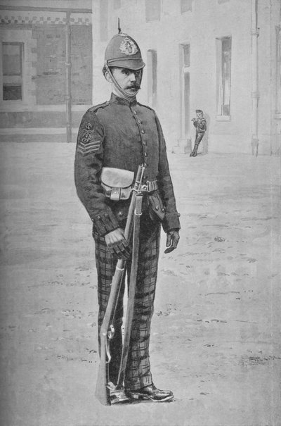 Sierżant, Cameronians Scottish Rifles, c1880 autorstwa Gregory and Co