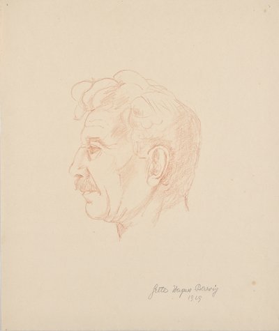 Portret Franza Barwiga Starszego autorstwa Grete Wagner Barwig