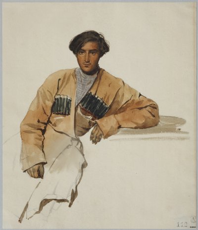 Portret Christophora Dmitrievicha Sanikidze, 1841 autorstwa Grigori Grigorevich Gagarin