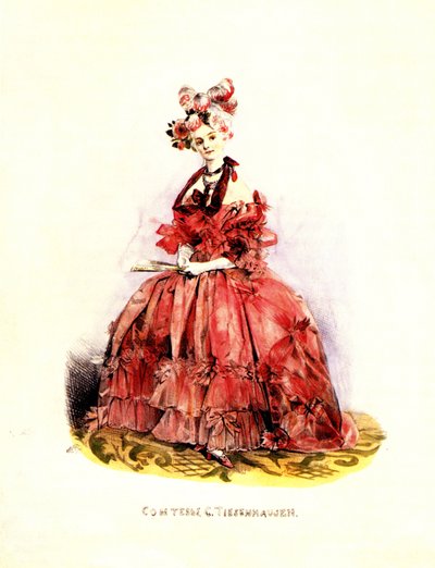 Portret hrabiny Katarzyny von Tiesenhausen 1803-1888, lata 30. XIX wieku autorstwa Grigori Grigorevich Gagarin