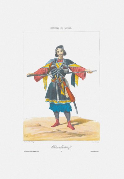 Książę Imeretii Od: Sceny, Krajobrazy, Zwyczaje i Stroje Kaukazu, 1840 autorstwa Grigori Grigorevich Gagarin