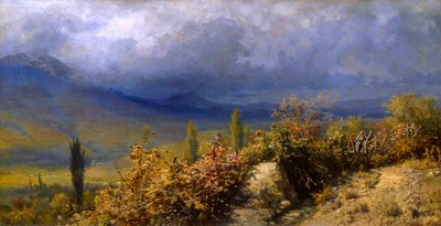 Jesienny widok Krymu, 1884 r. autorstwa Grigori Grigorievich Mjasoedov
