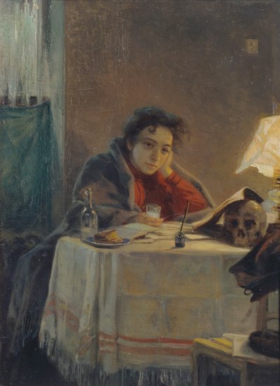 Studentka, 1904 autorstwa Grigori Grigoryevich Myasoedov