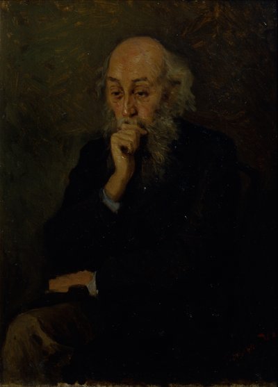 Portret artysty Nikołaja Ge 1831-1894 autorstwa Grigori Grigoryevich Myasoedov