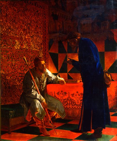 Iwan IV i Malyuta Skuratow, 1870 autorstwa Grigori Semenovich Sedov
