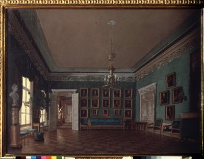 W pokoju. Obraz Grigori Karpovich Mikhaylov (1814-1867), olej na płótnie. XIX-wieczna sztuka rosyjska. Państwowa Galeria Tretiakowska, Moskwa. autorstwa Grigory Mikhailov