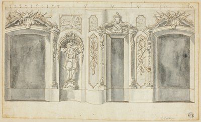 Ściana z wzorami myśliwskimi autorstwa Grinling Gibbons