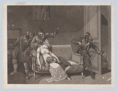Pierwsza scena złodziei, ca. 1805. autorstwa Gror