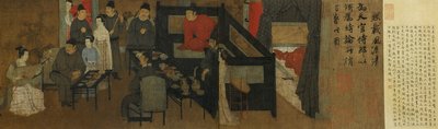 nocne uczty Han ξ w (szczegółowo) par GU hong autorstwa Gu Hongzhong (after)