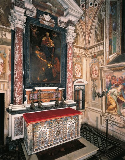 Madonna z Dzieciątkiem ze świętymi Piotrem i Pawłem autorstwa Guercino