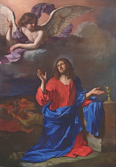 Agonia w ogrodzie (olej na płótnie) autorstwa Guercino (1591 1666)
