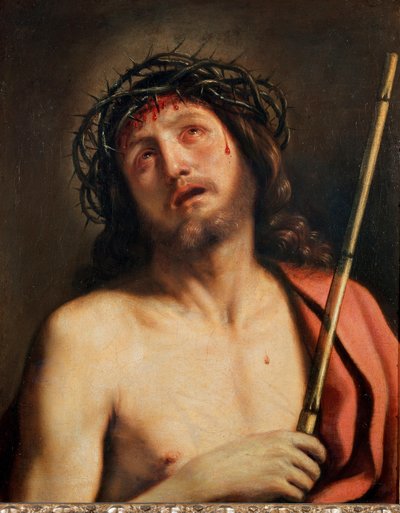 Ecce Homo Obraz Giovanniego Francesco Barbieri Guerchin dit Il Guercino (1591-1666) 1618 wokół Rzymu, Galleria Corsini autorstwa Guercino