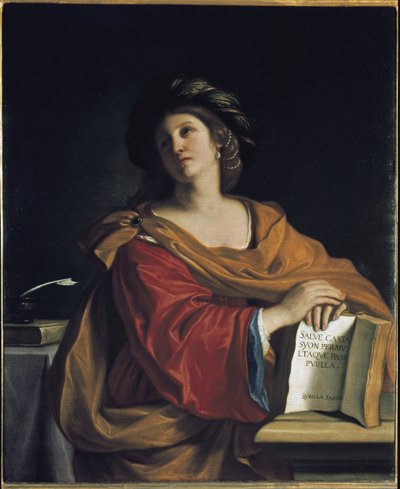 Sybilla z Samos - Olej na płótnie autorstwa Guercino