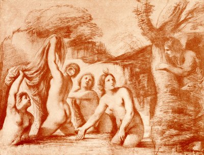 Diana i Akteon autorstwa Guercino