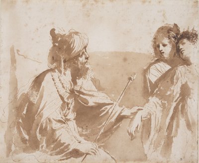 Estera przed Aswerusem autorstwa Guercino