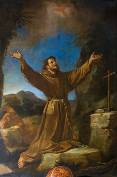 Guercino - San Francesco, cesena autorstwa Guercino
