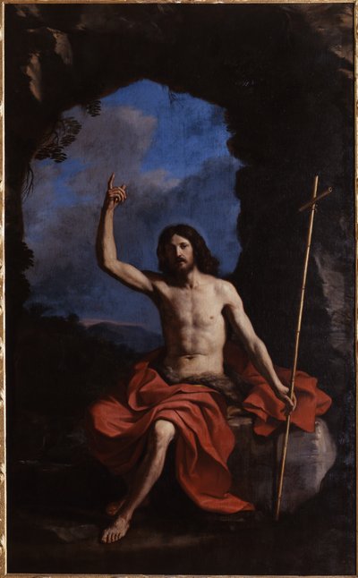 Guercino, Święty Jan Chrzciciel na pustyni, 1650 autorstwa Guercino