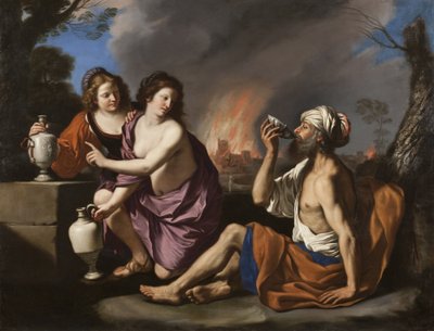 Lot i jego córki autorstwa Guercino
