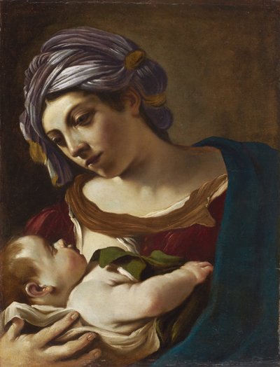Madonna z Dzieciątkiem autorstwa Guercino