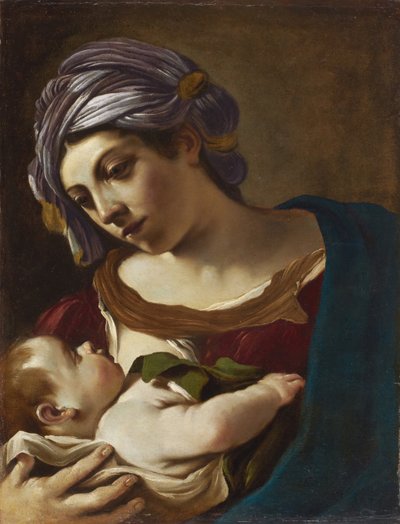 Madonna z Dzieciątkiem autorstwa Guercino