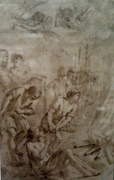 Męczeństwo świętego Barnaby. autorstwa Guercino