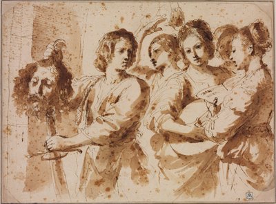 Triumf Dawida autorstwa Guercino
