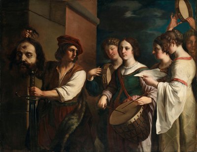 Triumf Dawida autorstwa Guercino