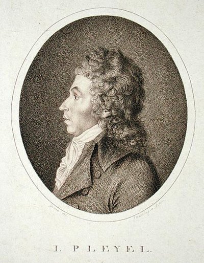 Ignaz Joseph Pleyel (1757-1831) grawerowany przez FW Nettling autorstwa Guerin (after)